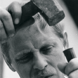 Mario in jungen Jahren: Bildhauer