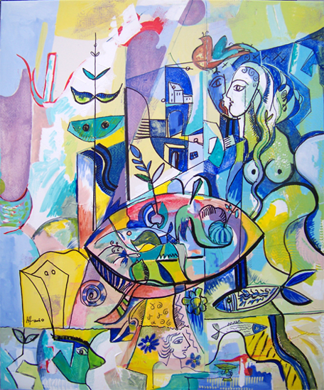 Composition musicale 100 * 80 cm Mario 2011