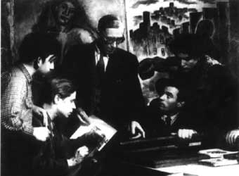 Mario, Meisterschüler bei Frans Masereel Mario, Meisterschüler bei Frans Masereel