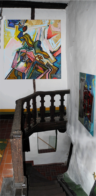 Im alten Treppenhaus: Monte amiata 160 * 140 cm Mario 1996