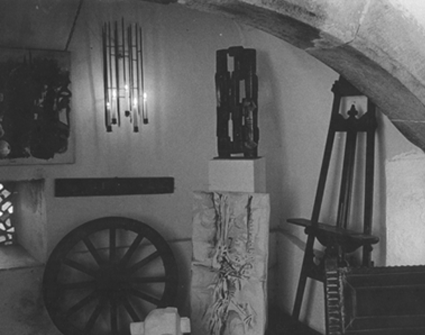 Ausstellung im alten Kamin in den 80 er Jahren