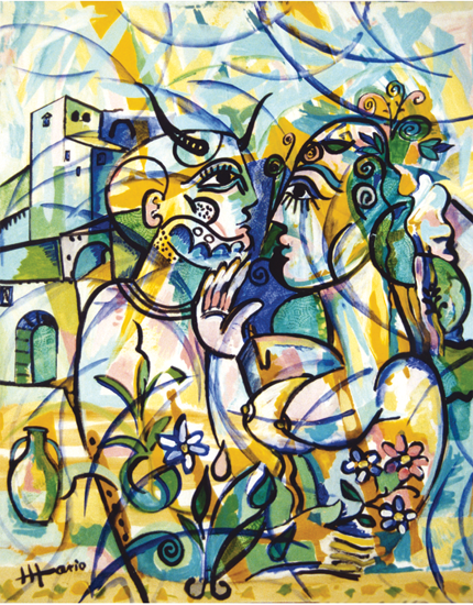 Satyr 80 * 100 cm Mario 2008