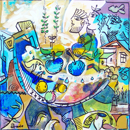 Obstschale 60 * 60 cm Mario 2011